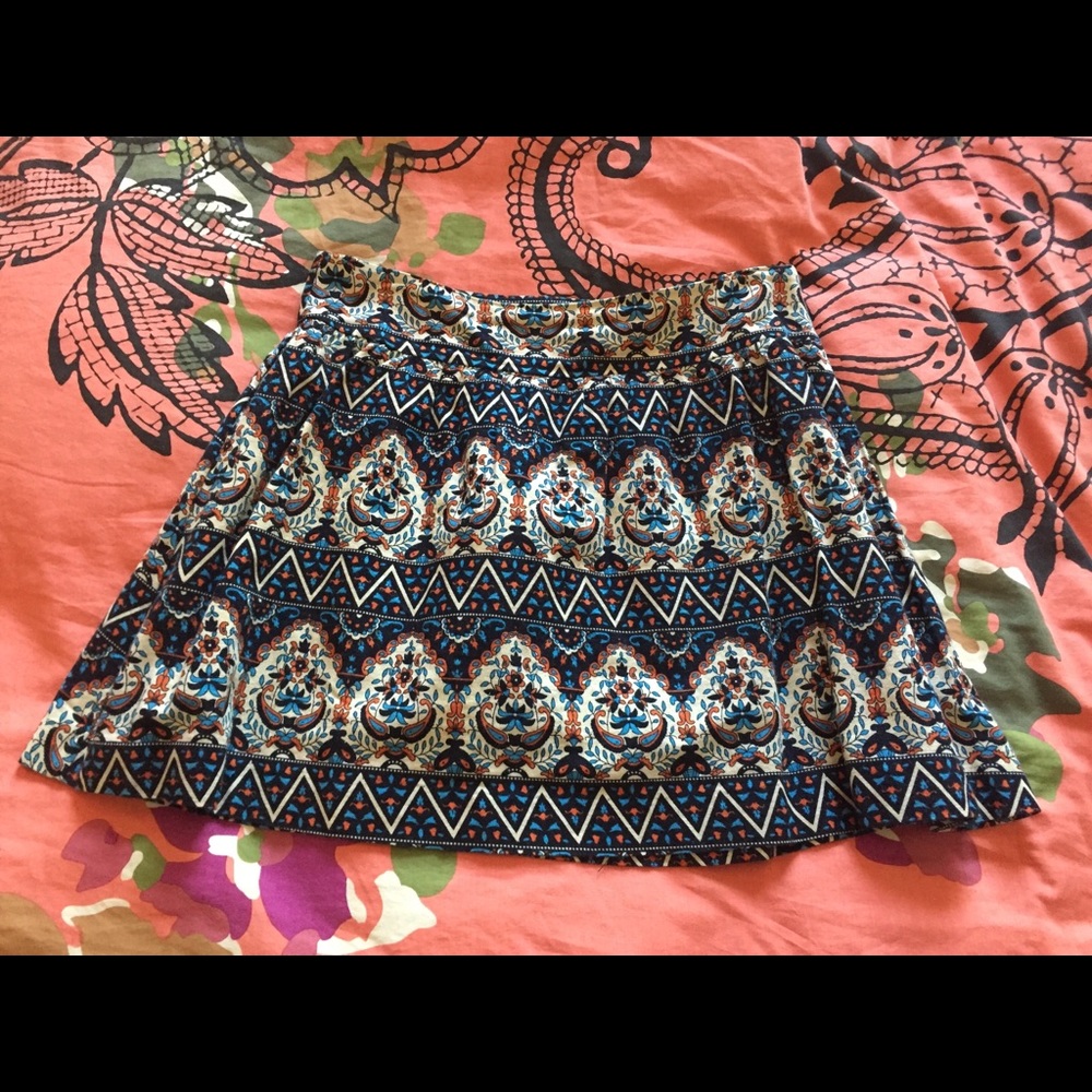 Fun printed full skirt